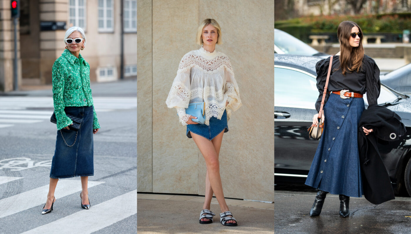 Denim Midi Skirt Outfit Ideas for Every Season